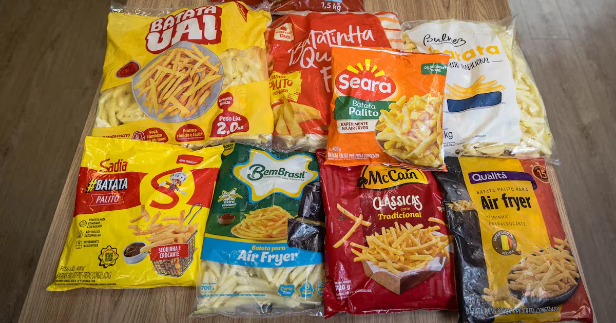 Sadia lidera teste às cegas com 11 marcas de batata para AirFryer